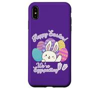 Hoppy Easter We're Eggspecting Egg Anuncio de Embarazo Carcasa para iPhone XS MAX