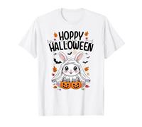 Hoppy Halloween Kawaii Bunny Rabbit Ghost Pumpkin Bucket Camiseta