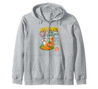 Hoppy Harvest Fresh Carrot Juice Bunny Illustration Graphic Sudadera con Capucha