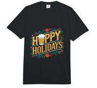 Hoppy Holidays Divertida Navidad Cerveza Felices Fiestas Comfort Colors Adult Heavyweight T-Shirt