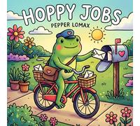 HOPPY JOBS: A Bold & Easy Kawaii Coloring Book of Adorable Frogs in Fun Professions for Adults & Teens