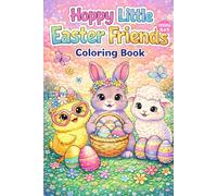 Hoppy Little Easter Friends Coloring Book: Mini 6x9 Travel Size Coloring Book with 30 Adorable Easter Pages