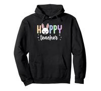 Hoppy Teacher Happy Easter Bunny Gráfico Sudadera con Capucha