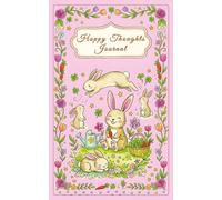 Hoppy Thoughts Journal: A Daily Gratitude and Activity Log for Kids (5 to 12) | Cute Bunny Themed Coloured Pages | Perfect for Gift (Colour 3 of 4) - Pink