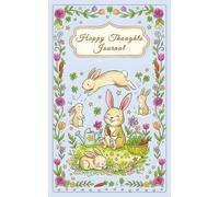 Hoppy Thoughts Journal: A Daily Gratitude and Activity Log for Kids (5 to 12) | Cute Bunny Themed Coloured Pages | Perfect for Gift (Colour 2 of 4) - Blue