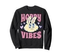 Hoppy Vibes - Conejo de Pascua para vacaciones, lindo profesor de escuela Sudadera