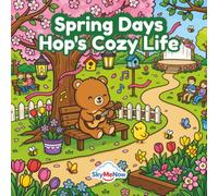 Hop's Cozy Life: Spring Days: A Cozy Coloring Book for Adults and Kids: Cute and Detailed 50 Coloring Pages for Relaxation