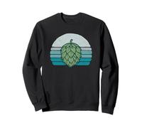 Hops Lover Vintage Beer Graphic Dark Sunset Hop Illustration Sudadera