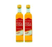 Hopser Food Fun Aceite para palomitas con fino sabor a mantequilla natural y práctica boquilla, Sinfonía de grasa de maíz de palomitas con sabor a mantequilla Amarillo 1L (Paquete de 1)