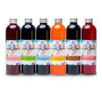 Hopser Food Fun Juego de jarabe sabor cola para fiestas para granizados, bebidas, hacer su propio helado, 1:5, sin necesidad de añadir azúcar 250ml (Paquete de 6)