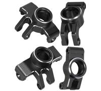 hopsupRC Piezas mejoradas para ARRMA 1/18 Granite Grom Mega 380 cepillado 4x4 Monster Truck RTR, bloque de dirección frontal de aluminio nudillos y cubos en C, bloques de ruedas y cubos traseros Hops