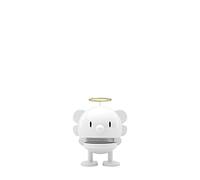 Hoptimist Angel Bumble, Adorno de decoración del hogar, diseño danés, plástico con Resorte de Metal, pequeño, CREA un Movimiento Alegre, (Blanco)