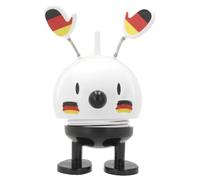 Hoptimist Artículo para fans de Alemania, amuleto de la suerte, decoración olímpica, sombrero plegable con bandera de Alemania, artículo de fútbol de Alemania, 6,4 x 7,3 x 9,2 cm, pequeño, blanco, 1