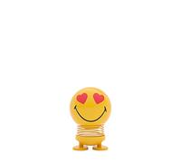 Hoptimist Baby Smiley Love - Juguete amarillo/brillante/Al. 8cm/Ø 5cm/con mecanismo de resorte