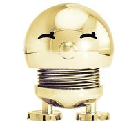 Hoptimist Bimble, Figura de agitación, decoración escandinava para Sala de Estar, Oficina, Oficina, Entrada, baño, Moderno y escandinavo, Gran Regalo, 4,5 x 5,8 x 6,6 cm, pequeño, Oro