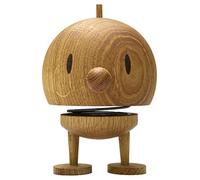 Hoptimist Bumble de Madera, Figura de agitación, decoración escandinava para la Sala de Estar, Oficina, Pasillo, Cuarto de baño, Gran Regalo, 10 x 10 x 15 cm, Grande, Roble