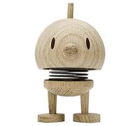 Hoptimist Bumble, decoración de madera, figura móvil y amuleto de la suerte de madera, decoración escandinava, decoración para salón, oficina y escritorio, pequeños regalos estupendos, 4,5 x 5,8 x 7,6