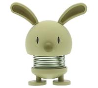 Hoptimist Conejo de Pascua, decoración de mesa linda para Pascua, pequeños regalos de Pascua para adultos, decoración de primavera para interior, 7,5 x 5,8 x 9 cm, verde oliva