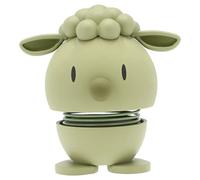 Hoptimist Cordero, decoración de Pascua, bonita decoración de mesa para Pascua, pequeños regalos de Pascua, adultos, decoración de primavera para interior, 7,2 x 5,8 x 7,4 cm, verde oliva