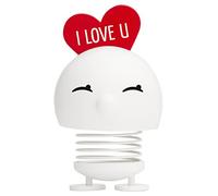 Hoptimist deco figura Love Bimble M Blanco, figura de meneo con corazón, plástico, 12 cm