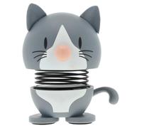 Hoptimist - Figura de gato americano de pelo corto, figura de animal para sacudir, decoración escandinava para casa, oficina y salón, gran idea de regalo, 4,3 x 4,2 x 5,3 cm, XS, azul