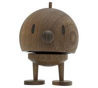 Hoptimist Figura Decorativa Bumble L Roble Ahumado, Figura Meneo, Madera de Roble, Oscuro, 15 cm