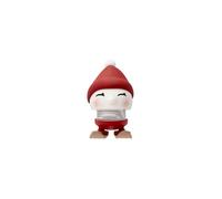 HOPTIMIST Figura decorativa Soft Bimble Skiing 7,2cm Berry rojo