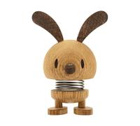 Hoptimist Figurita Decorativa Conejito S Roble, Conejito, Figura Meneo, Madera de Roble, Marrón, 8,4 cm