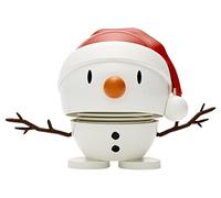 Hoptimist Muñeco de Nieve Pequeña Figura Deco Idea Blanco Ø 8 cm