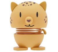 Hoptimist Suave leopardo, figura escandinava, decoración de salón y escritorio, gadget de oficina, grandes regalos pequeños, 4,5 x 5,8 x 7,6 cm, pequeño, amarillo