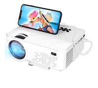 HOPVISION Mini proyector - 7500 lúmenes, 1080p Full HD, LCD, Cine en casa/Exterior, USB y HDMI, portátil, Pantalla de 240 Pulgadas, lámpara de 60.000 h