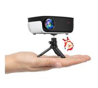 HOPVISION Mini Proyector Portatil, Videoproyector Cine En Casa Full HD 1080P, 7500L Proyector de Vídeo Auto Keystone, Compatible con HDMI, USB, AV, Teléfono/PS5/TV Stick/Portátil
