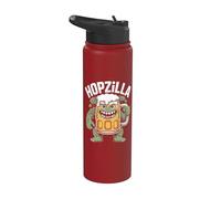 Hopzilla Cerveza Monster Hops IPA Cervecería Bar Oktoberfest Stainless Steel Insulated Water Bottle