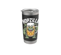 Hopzilla Cerveza Monster Hops IPA Cervecería Bar Oktoberfest Vaso térmico de acero inoxidable de doble pared