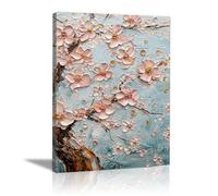 HOQIU impresión en lienzo Cuadro de árbol lleno de flores lienzo arte pared flor, cuadros decoracion, Salon para Dormitorio, Baño（polvo-30x40cm Enmarcado