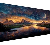 Hoqque Diamond Painting Adultos Cuadros Diamantes Grande 40 x 70 5d Diy | Pintura Pintar con Kit Completo Punto de Cruz Puzzle Dibujos Regalo Accesorios Paisajes Salon Modernos Decoracion