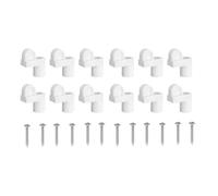 Hor Ventana Cerraduras 12 Pack | Metal, 44g, Negro/ | Clips de nylon para ventanas con tornillos | Para mosquiteros, paneles de puerta a prueba de viento, sujetadores de ángulo marco