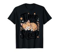 Hora de Dormir Lindo Gato durmiendo Cita acogedora Camiseta
