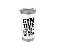 Hora de gimnasio Please Do Not Disturb Funny Workout Humor Vaso térmico de acero inoxidable de doble pared