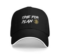 Hora de Graffiti para Plan B Bitcoin Blanco Negro Running Baseball Gorras de Béisbol Hombres Gorra Personalizada de Camionero para Mujeres Deporte Gorras de Protector Solar