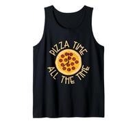 Hora de la Pizza Todo el Tiempo Amante del Pepperoni Amor Comida Pizza Camiseta sin Mangas