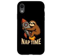 Hora de la Siesta Sloth Rocket Gráfico Divertido Humor Perezoso Carcasa para iPhone XR