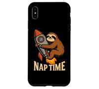 Hora de la Siesta Sloth Rocket Gráfico Divertido Humor Perezoso Carcasa para iPhone XS MAX