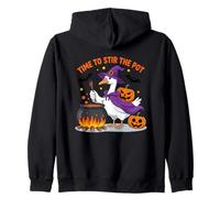 Hora de Remover la Olla Bruja Ganso Halloween Sudadera con Capucha