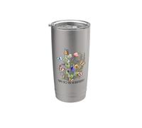 Hora de ser una mariposa sereno jardín naturaleza escena Vaso térmico de acero inoxidable de doble pared
