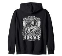 Horace Verso Y Virtud Non Omnis Moriar Sudadera con Capucha