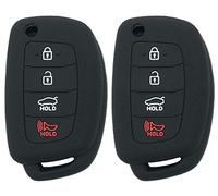 Horande - Funda protectora de silicona para llave de mando a distancia Hyundai Sonata Santa Fe (2 unidades)