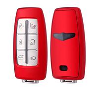 Horande Funda protectora de TPU para llave de Hyundai Genesis G70, G80, G90 GV70 GV80 GV90 GV90 sin llave de entrada (rojo)