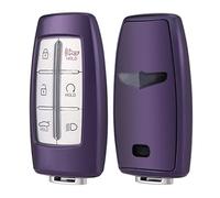Horande Funda protectora de TPU para llave de Hyundai Genesis GV80 GV90 G70 G80 G90 GV70 Smart Keyless Entrada Llavero (púrpura)