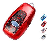 Horande Soft TPU - Funda protectora de piel para mando a distancia para Subaru 2015 2016 2017 2018 2019 Impreza Crosstrek 2019 2020 Forester Ascent XV WRX BRZ (rojo)
